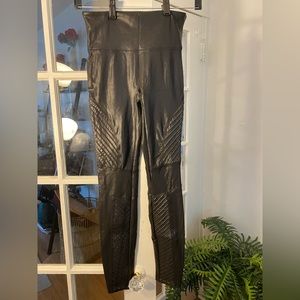 Spanx Faux Leather Patterned Leggings